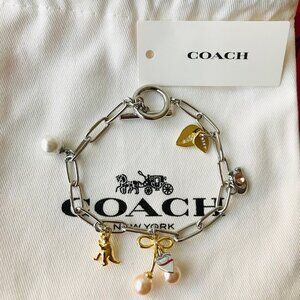 COACH   Chain Bracelet Silver Tone    NWT